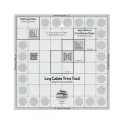 8" Log Cabin Trim Tool, Non-Slip Quilt Ruler from Creative Grids, #CGRJAW1