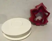 Tupperware Christmas Cookie Cutter Set Nesting New Star Tree Snowman