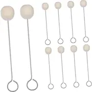 SHINEOFI Dauber Dye Wool Ball Brush Set 10pcs Wool Daubers for Leather Stain Application Professional Grade