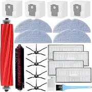[GYLBF] Accessories Kit for Roborock S7 MaxV Ultra / S7 Pro Ultra Vacuum Cleaner,1 Roller Brush, 1 Self-Cleaning Brush, 4 Hepa Filter, 4 Side Brush, 4 Mop Cloth, 4 Dust Bags