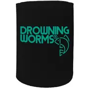 Alcohol Stubby Holder - Drowning Worms Fishing Fish - Funny Novelty Birthday Gift Joke Beer Can Bottle