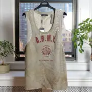 Dolce & Gabbana Grey "A.R.M.Y." Gym Collection Tank Top (Size M, IT48)