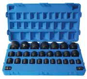 Action 601402901 - Impact Socket Set 3/4" Drive 29 Piece 6-Point Metric