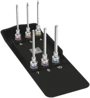 Wera 8740 Bit Socket Set With 1/2" Drive With Holding Function 6 Pce 004210