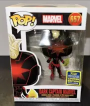 Funko Pop! Marvel Dark Captain Marvel #657 2020 Summer Convention LE Bobble-Head