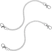 2pcs Tag Chain Basket Home Decor Plants Canopy Chain Hanging Chain for Bird Feeders Window Art Decor Hanging Chains Hanging Chains with Hooks Window Hanging Chains Steel Silver