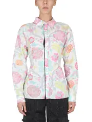[Marine Serre] Marine Serre-Floral Print Shirt-Donna 38