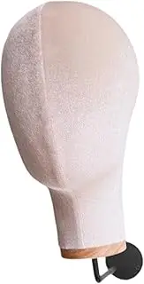 harayaa Mannequin Head, Wall Mount Wig Stand Sturdy Wall Hat Rack, Fashion Lightweight Manikin Head Wig Holder for Home Shopping Mall, Beige
