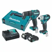 Makita CLX205SAJ - 12V Max Brushless 2 Piece Drill/Driver Combo Kit (2 x 2.0Ah)