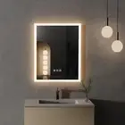 Vanity LED Illuminated Wall Mount Bathroom Mirror Cosmetic Lights Touch Antifog