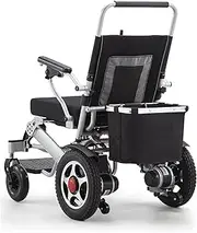Folding Electric Powered Wheelchair, Lightweight Portable Smart Chair, Personal Mobility Scooter Wheelchair, Weighs Only 62 Lbs - Supports Up to 330 Lbs