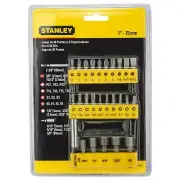 STANLEY 68-071-23 Insert Only Bit Chrome-Vanadium Screwdriver Set (26-Pieces)