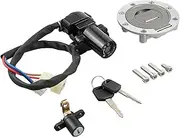 Motorbike Ignition for MT03 MT-03 YZF R1 R6 XJ6 XJ6 N F FJ FZ 09 FZ10 FZ07 FZ8 FZ6 FZ1 Motorcycle Ignition Switch Lock Key Fuel Tank Cap Kit Ignition Switch