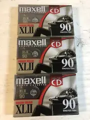3-pack Maxell High Bias Cassette Tapes New Sealed