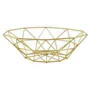 Metal Wire Fruit Basket Fruit Bowl, Round Bread Storage Bowl Stand Z1Z58073