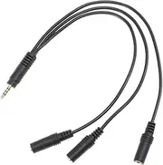 FELTECHELECTR 1Pc Headset Splitter Cable to Audio Splitter for Mobile Devices Compact and Lightweight Design Plated Connectors for Enhanced Sound Quality for Sharing Music The Go