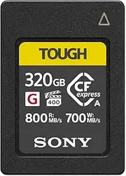 Sony CEA-G Series CFexpress Type A Memory Card (320GB), Black