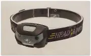 LED Head Torch Headlamp, Motion Sensor Control, 650 Lumen Runtime 1200mAh Battery Powered USB Rechargeable Waterproof Headlight Black