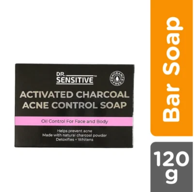 Dr. Sensitive Activated Charcoal Acne Control Face and Body Soap 120g