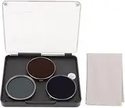 Action Camera Lens Filter, Optical Glass ND16 CPL UV Filter Set with Antislip Gear for Action Camera 3, 4, 5 Pro, Aluminum Alloy Frame, Decorative Patterns, HD Imaging