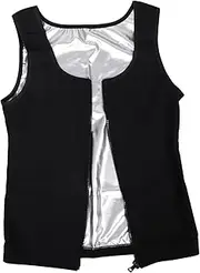 [BRIGHTFUFU] Men Compression Shirt Men Waist Trainer Vest Hot Sauna Suit Cor Zipper Tank Top Workout Shirt Running Vest For Men Fitness