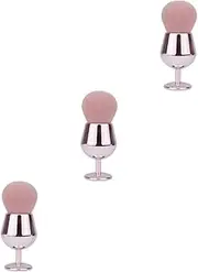 [Baluue] 3pcs Blending Brush Set for Makeup Fluffy Blush and Loose Powder Brush Travel-friendly Beauty Tool