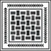 POPPYCOCK - 51" x 51" - Pre-cut Patchwork Quilt Kit by Quilt-Addicts Lap