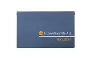 Marbig Manilla Expanding Foolscap A-Z File Organiser Document Storage Black