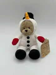 New Imperfect Tag Ganz Wee Bears Snowman Plush HX11388 Tags Bear Snowman Hood