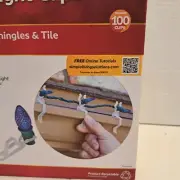 Simple Living 100 Universal Light Clips for Gutters Shingles Tile Mini