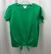 Girl's J Crew Crew Cuts Tie Front T Shirt 6 -7 NWT