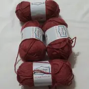 4 Herrschners Home Homestyle Wool Blend Yarn 155 yds ea)