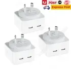 40W DUAL USB-C PD Fast Charging Wall USB C Charger AU Power Adapter Type-C Brick