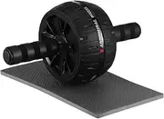 ibasenice Ab Wheel Roller Fitness Equipment Core Strength Roller Abdominal Wheel Abswheel Fitness Core Workout Ab Workout Equipment Abdominal Trainer Handle