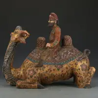 在飛比找樂天市場購物網優惠-唐三彩金地彩繪駱駝古董古玩收藏真品老貨出土瓷器老物件
