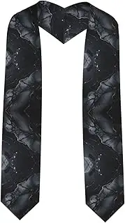 [EdWal] Black marble print Graduation Stole and Sash Class for Unisex Adult Honor Stole Honor Stole of 2025