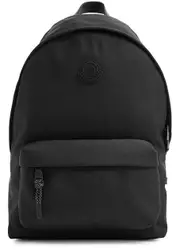 Moncler Canvas Backpack - Black One Size