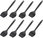 Westmark 8 Raclette Scrapers/Mini Spatulas, Length: 16.6 cm, Plastic, Gourmetta, Black, 204522E3