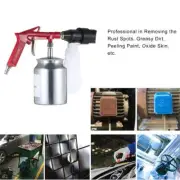 Air Sandblaster Gun Bottle Blasting Sand Kit W/4 Nozzles Rust Removal Car Repair