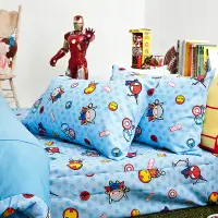 在飛比找蝦皮商城優惠-戀家小舖 台灣製床包 單人床包 薄被套 床單 超萌英雄 床包