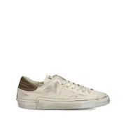 [Philippe Model] Philippe Model Distressed Leather Low-top Sneakers 40 IT NEUTRALS
