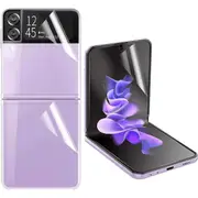 [3in1] Samsung Galaxy Z Flip4 Premium Hydrogel Front + Back Clear Edge-to-Edge Full Coverage Screen Protector Film ( Z Flip4 5G)
