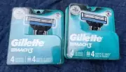 (2) Gillette Mach3 Men's Razor Blade Refill Cartridges - Pack of 4