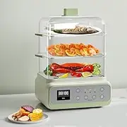 Electric Food Steamers, Electric Steam Pot Home 14.6L Three-layer Multi-function Steam Box, 24 Hours Appointment, Dual Mode Heat Preservation, 1500W