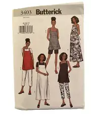 Butterick 3403 Pattern Maternity Top Dress Shorts Pants Size 8, 10, 12 Uncut