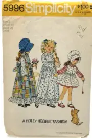 Simplicity Pattern #5996 - Dress & Pinafore (Size 2)