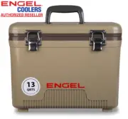 ENGEL 13QT Leak-Proof, Air Tight, Hard Sided Cooler / Lunchbox Tan