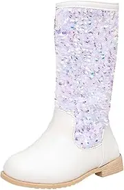 [IWIHMIV] Toddler Riding Boots - Tall Princess Knee High Dress Up Party Boots for Girls