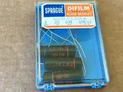 5 NOS NIB Vintage Sprague Black Beauty .05 uf 600v Capacitors TEST GOOD LOW LEAK