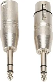 2Pcs 1/4 Inch TRS XLR Adapter Stereo Balanced Sound Connector for Professional Equipment